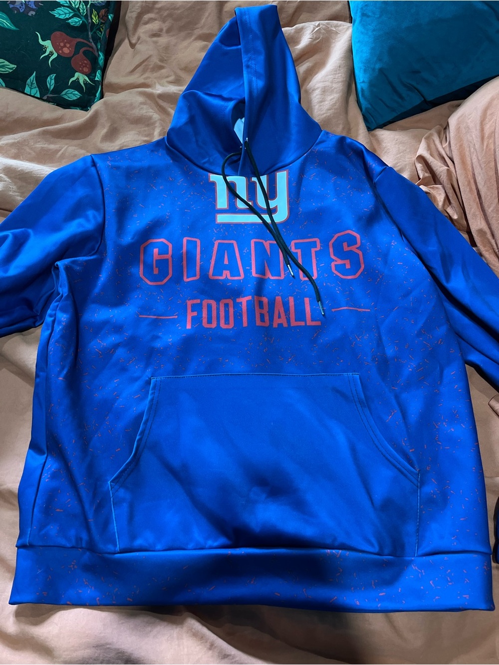 New York Giants Blue Pullover Hoodie - Giants Football